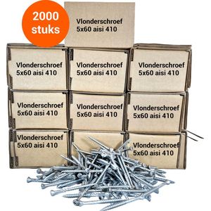 Vlonderschroeven 5x60 - Voordeelpakket 2.000 stuks