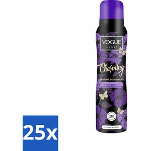 Vogue Charming Parfum Deodorant 150 ml - Bulkverpakking - 25 stuks
