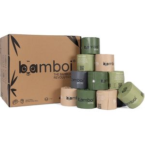 Bamboi - Toiletpapier - Bamboe - 3-laags - 48 Maxi Rollen - 400 Vellen per Rol - 100% FSC® Gecertificeerd