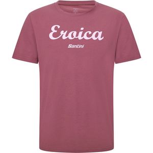 Santini Eroica Strada T-shirt Met Korte Mouwen Roze S Man,Vrouw