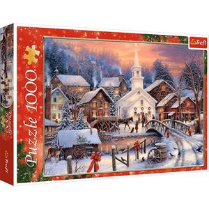 Witte Kerst - Trefl Puzzel - 1000 Stukjes