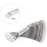 Aba Group - Nagelvijlset - Flamingo - 25 stuks - 180/240 Slim - Professioneel Gebruik