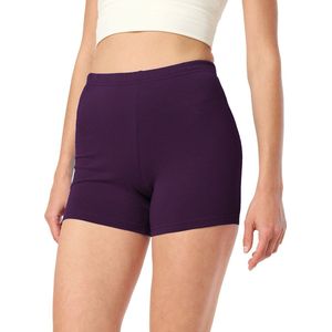 Merry Style MS-MS10-283-LE Dames Leggings - Sport - Vrijetijdsbroek - Kort - Viscose - Sporbroek - Yogabroek - Pruim - S