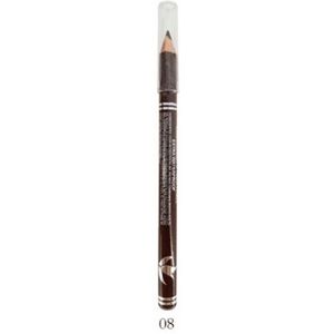 Easy Paris Cosmetics - Oogpotlood - Lippotlood - Eyeliner Pencil - Lipliner Pencil - Extra Waterproof - Donker Bruin - Marron Oscuro - Nummer 008 - 1 Stuks