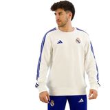 adidas - Real Madrid DNA Crew - Sweater - Wit Blauw - 2024-2025