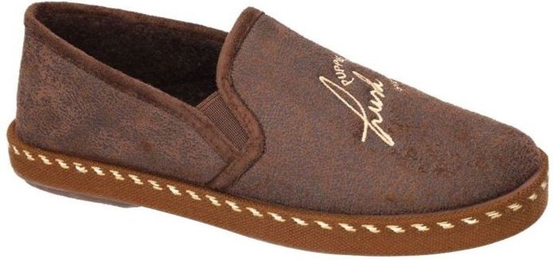 Hush Puppies -Heren - bruin donker - pantoffels & slippers - maat 39