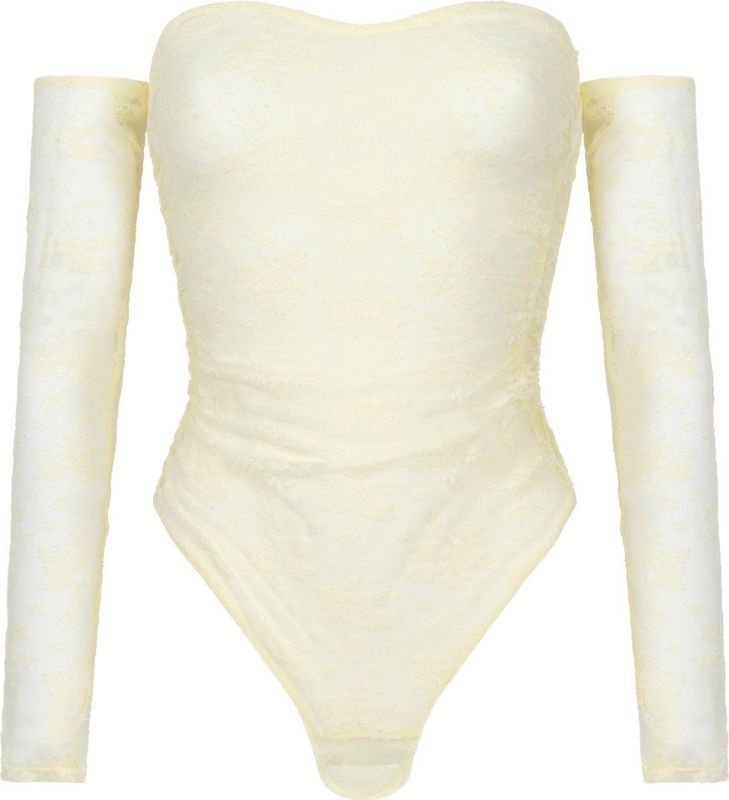 Hunkemöller - Body Fiona - Geel - Bodystocking