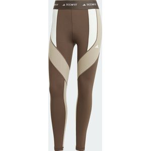 adidas Performance TECHFIT 7/8 Colorblock Legging - Dames - Zwart- 2XS