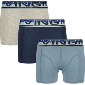 Vingino jongens ondergoed 3-pack boxers Melee Dark Blue