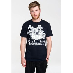 Logoshirt - T-Shirt - Zwart - Heroes United