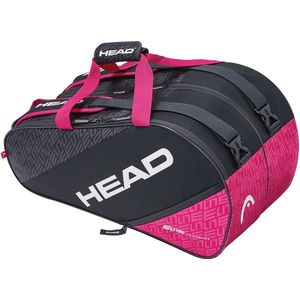 Head Padel tas - Unisex - donker grijs/roze