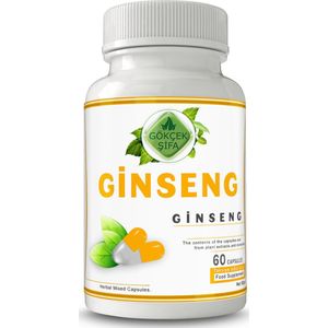 Ginseng Extract Capsule - 60 Capsules - Versterkt Het Geheugen, Verhoogt de Concentratie - 1 CAPSULE 1000 MG EXTRACT - Anti-veroudering - Seksuele Steun - 60.000 mg Kruidenextract - Beste Kwaliteit