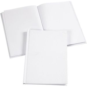 Notitieboek, wit, A5, dikte 8 mm, 80 gr, 1 stuk