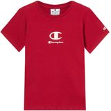 Kampioen - Crewneck T-Shirt - Rood - Sportwear - Kind
