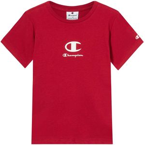 Kampioen - Crewneck T-Shirt - Rood - Sportwear - Kind