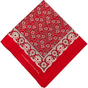 Zakdoeken - Heren - 1 zakdoek - heren zakdoeken - Boerenzakdoek - Wij steunen de boeren - Carnaval - 55 x 55 - rood - Cadeau