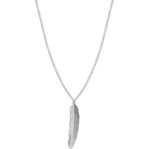 24/7 Jewelry Collection Veer Ketting - Dames - Bijou Legering Zilverkleurig - 60 cm