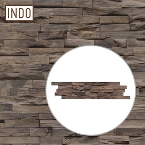INDO houten wandbekleding, wandpanelen, oppervlakte 1 m²
