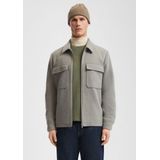 Buitenjas - Wolblend - Overshirt - Regular Fit - Gemêleerd Patroon