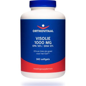 Orthovitaal - Visolie 1000 mg EPA 18%/DHA 12% - 360 softgels - Vetzuren - voedingssupplement