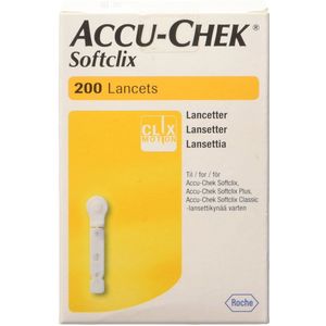 Softclix lancetten 200 stuks voor accu-check
