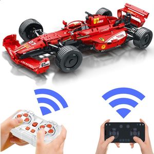 Reobrix Technic Formule 1 rc auto rood | City speed champions radiografisch bestuurbare modelbouw | Creator classic motor autos's bouwpakket | Compatibel met lego mould king sluban of mega | Technische speelgoed ideas expert volwassenen | 928 bloks