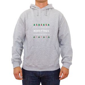 Kersttrui | Foute kersttrui dames | Foute kersttrui heren | Kerst hoodie | Kerstcadeau | Maat XL | Grijs | Fotofabriek