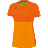 ERIMA Six Wings T-Shirt Dames New Orange-Oranje Maat 36