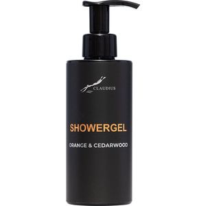 Showergel Sweet Orange & Cedarwood 300 ml - met pomp - zwarte fles - Douchegel