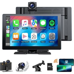 Dashcam voor auto voor en achter – Dual dashcam – Voor- en achtercamera – Autocamera – Full HD dashcam – Dashcam met nachtzicht – Dashcam met bewegingssensor – Groothoeklens – Parkeermodus – Loop recording – Dashcam met SD-kaart