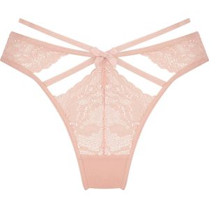 Hunkemöller Dames Lingerie String Wera - Roze - maat XL