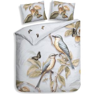 Dekbedovertrek - Grijs - Katoen - 240 x 220 cm