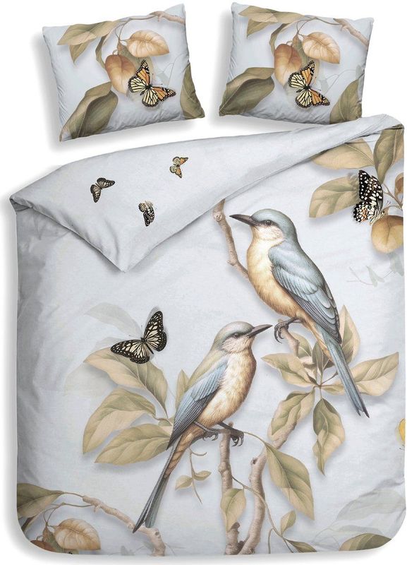 Dekbedovertrek - Grijs - Katoen - 240 x 220 cm