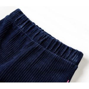 vidaXL - Kinderbroek - 104 - ribfluweel - marineblauw