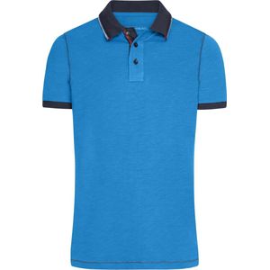 James & Nicholson Poloshirt - urban - blauw - heren - polo M