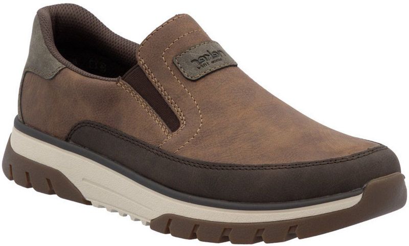 Rieker - Slip-on Sneakers - Bruin/donkerbruin