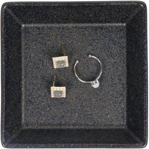 Jewelry Bowl for Rings, Jewelry, Keys - Ceramic (Black)