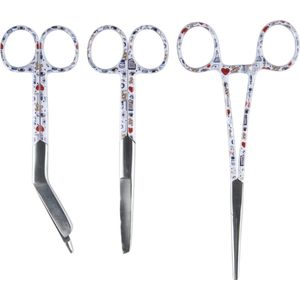 Verpleegkunde set Medische print - Mast Medical – Kocher – Verbandschaar – Chirurgische Schaar - Verpleegkundige - Verpleegkunde
