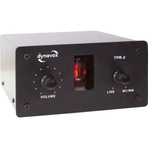 Dynavox TPR-2 Voorversterker - Zwart - Buizen - Stereo - Inclusief Voeding