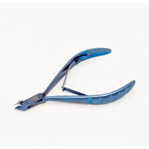 Lexwo Nagelriemtang #138 3mm Blauw - Professioneel RVS