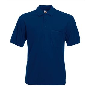 Donker blauw Polo shirt Fruit of the Loom M