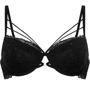 Hunkemöller Voorgevormde demi-bh Sabrina Zwart B70