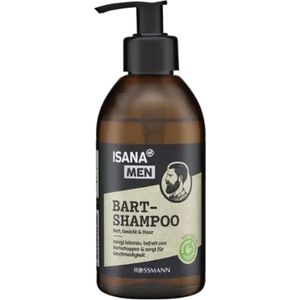 ISANA Baardshampoo | 250 ml - Baardshampoo met Guarana-extract en Zink | Voor alle baardtypes - Dermatologisch getest