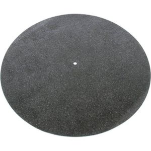 Tonar Zwart leder draaitafel mat