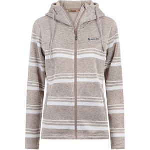 Life Line Jura dames vest - beige gestreept - fleece - 46