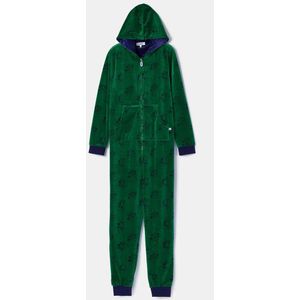 Woody - 252-10-ONE-V/917 - Onesie - Groen - Duiven All-overprint