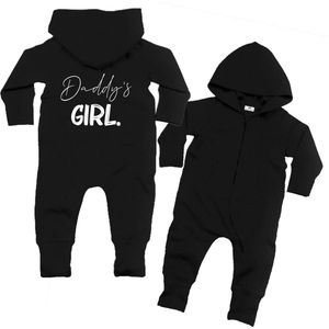 Onesie meisje-Huispak-Joggingpak-Girl-Zwart-Maat 92/98