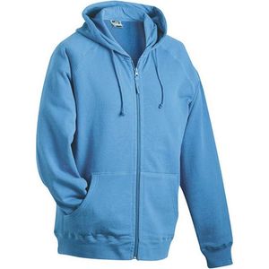 James and Nicholson Unisex Hooded Jacket (Blauw)