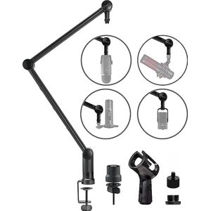 professional microphone arm - QuadCast Boom Arm Stand / microfoonhouder, microphone arm standard adjustable microphone stand