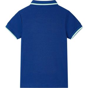 Kinderpoloshirt - Donkerblauw - Maat 104 - 100% Katoen